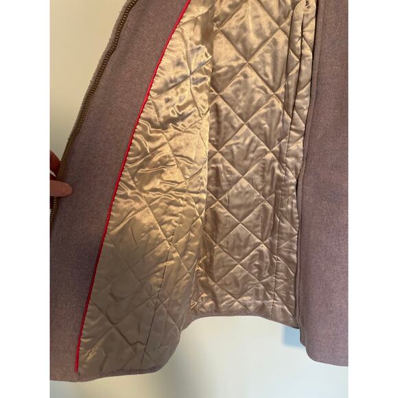 J.Crew Lodge Coat Italian Stadium-Cloth Wool Dusty Pink Nello Gori 8 - Picture 6 of 8